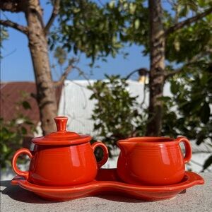 FIESTAWEAR | Sugar & Creamer Set in POPPY